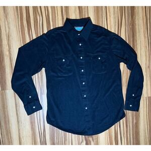 Black Fieldmaster Button Down Shirt Size L
